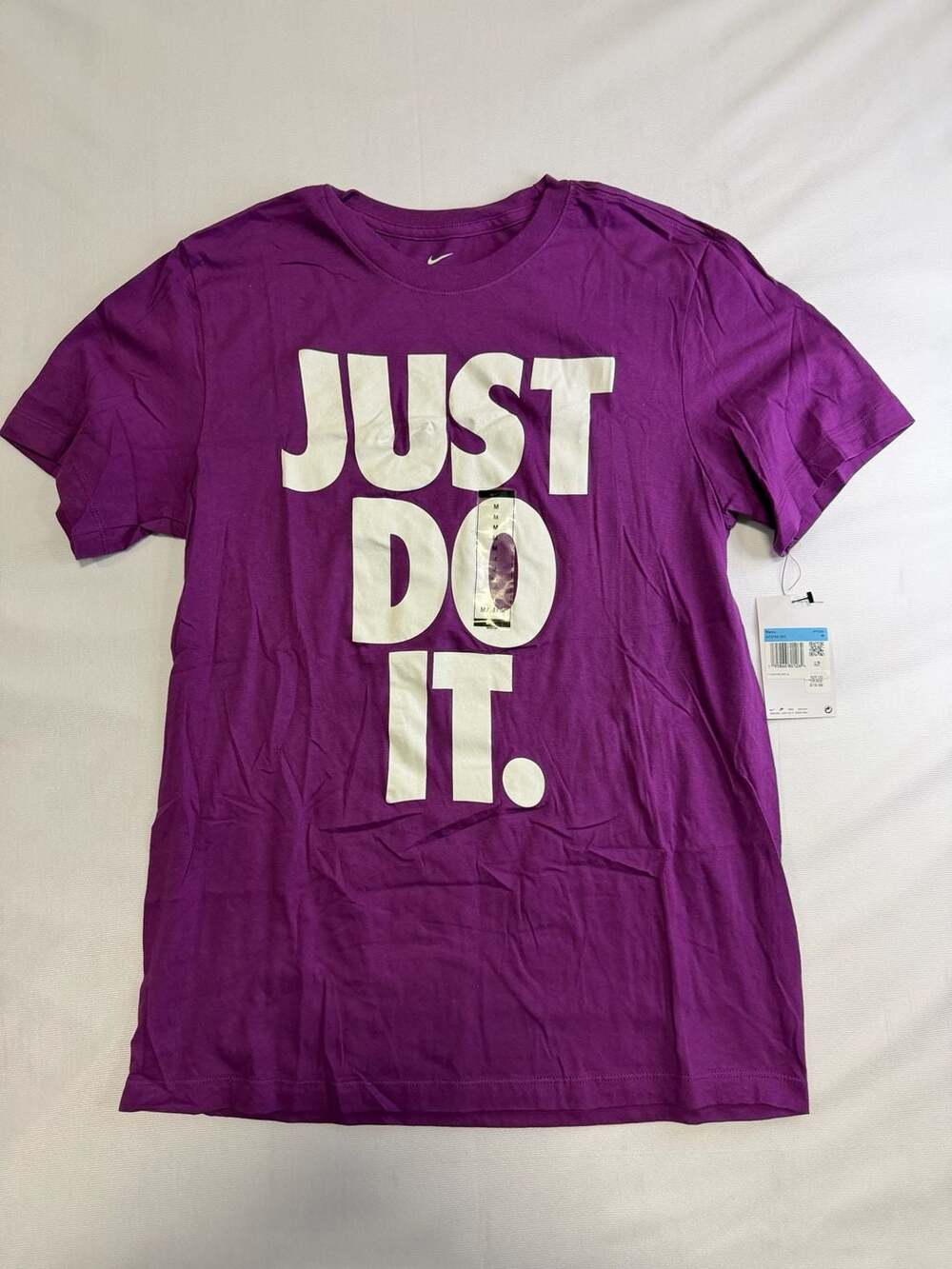 AUTHENTIC NIKE 100% COTTON JDI PURPLE T-SHIRT AT2745-503